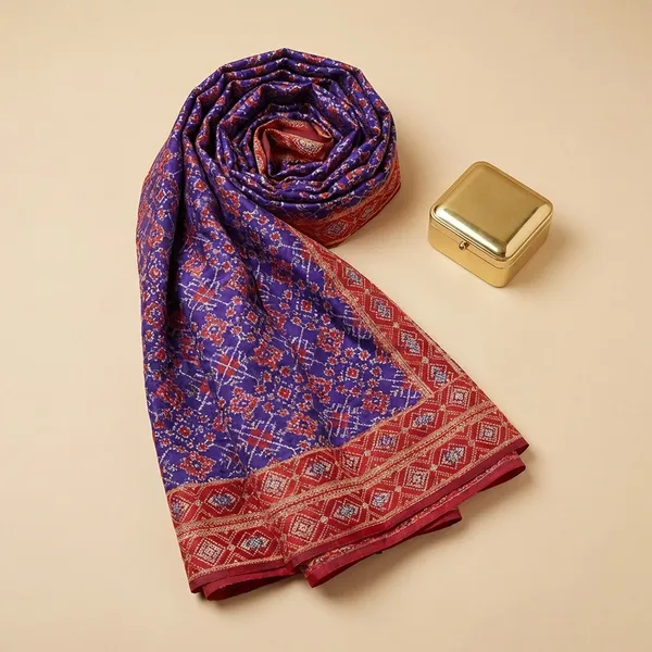 Royal_Blue_Banarasi_Silk_Unstitch_Suit_For_Women
