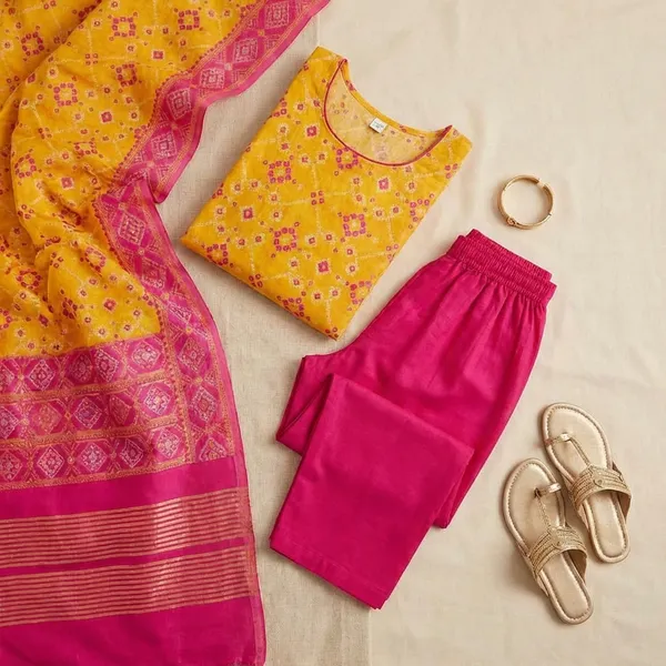 Yellow_Banarasi_Silk_Unstitch_Suit_For_Women