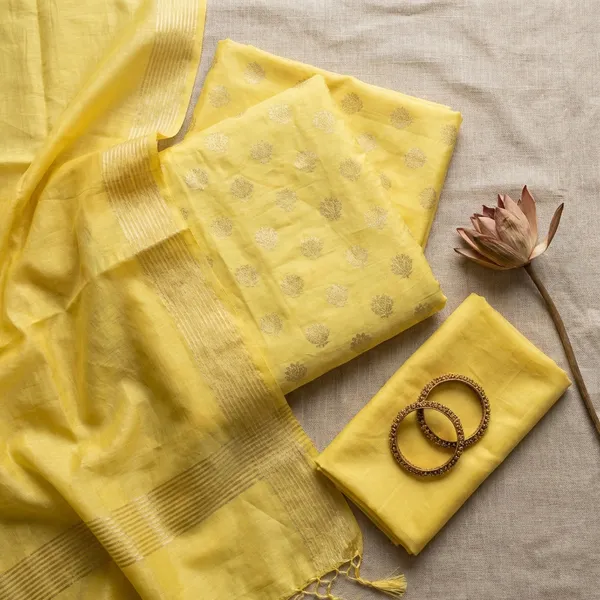 Lemon_Banarasi_Pure_Musraisd_Unstitch_Suit_For_Women
