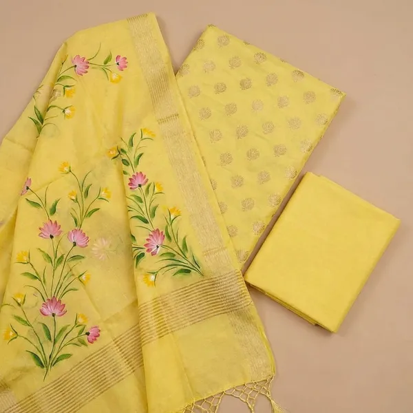 Lemon_Banarasi_Pure_Musraisd_Unstitch_Suit_For_Women