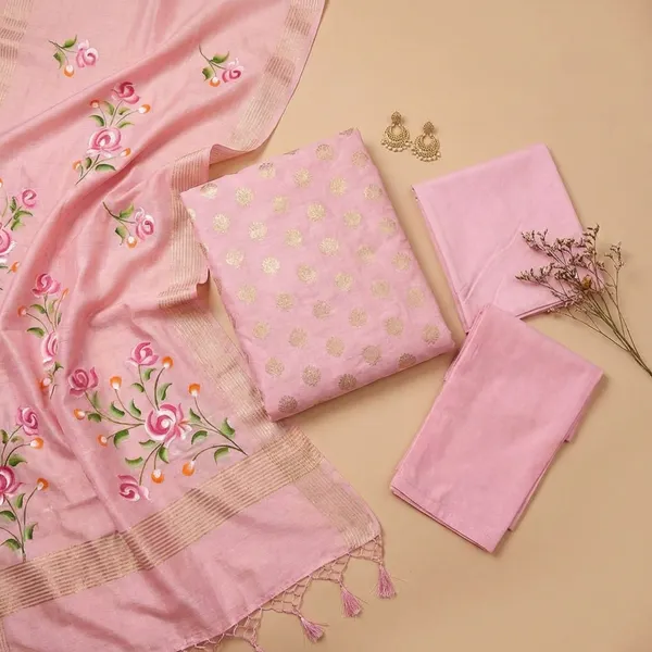 Pink_Banarasi_Pure_Musraisd_Unstitch_Suit_For_Women