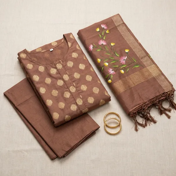 Brown_Banarasi_Pure_Musraisd_Unstitch_Suit_For_Women