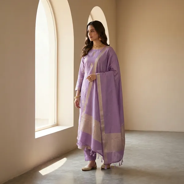 Lavender_Pista_Banarasi_Lilen_Unstitch_Suit_For_Women