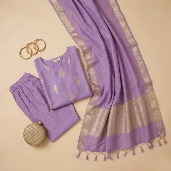Lavender_Pista_Banarasi_Lilen_Unstitch_Suit_For_Women