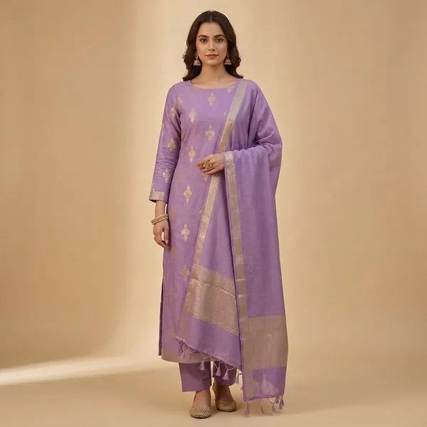 Lavender_Pista_Banarasi_Lilen_Unstitch_Suit_For_Women