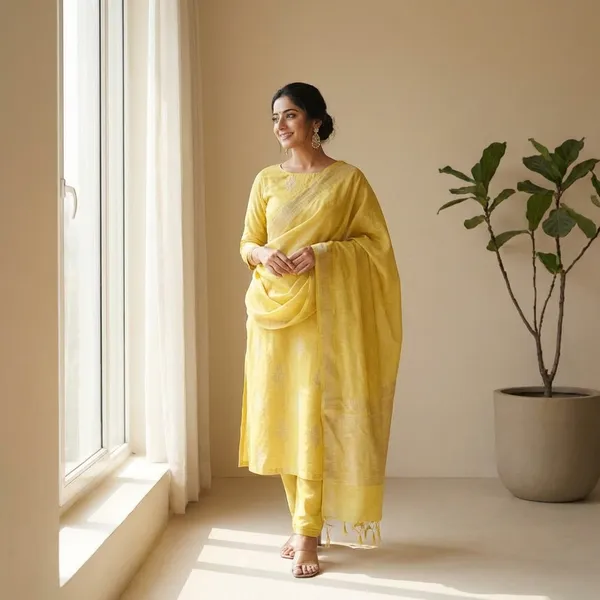 Yellow_Banarasi_Lilen_Unstitch_Suit_For_Women