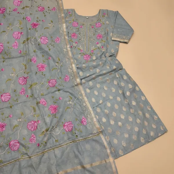 Grey_Banarasi_Pure_Cotton_Unstitch_Suit_For_Women