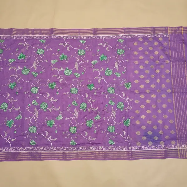 Purple_Banarasi_Pure_Cotton_Unstitch_Suit_For_Women
