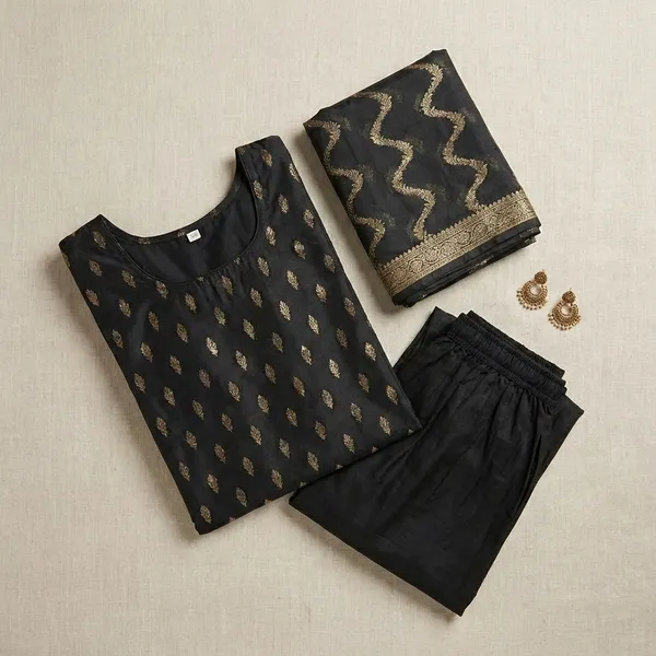 Black_Banarasi_Katan_Unstitch_Suit_For_Women