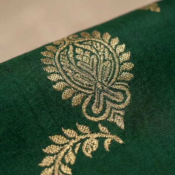Bottle_Green_Banarasi_Katan_Unstitch_Suit_For_Women