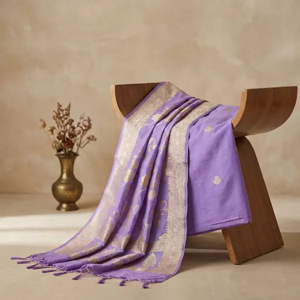 Lavender_Chinya_silk_Unstitch_Suit_For_Women
