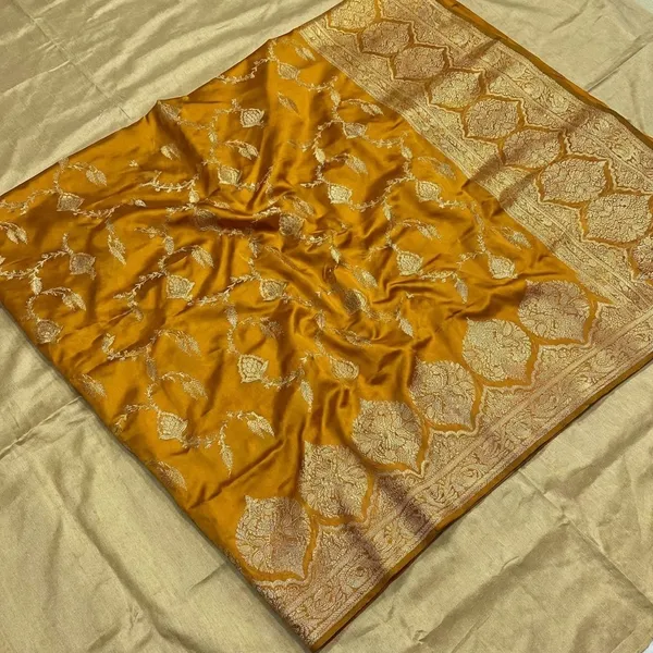 Musturd__Semi_silk_Unstitch_Suit_For_Women