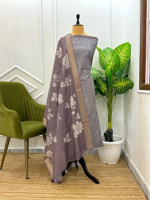Purple_Banarasi_Chanderi_Unstitch_Suit_For_Women