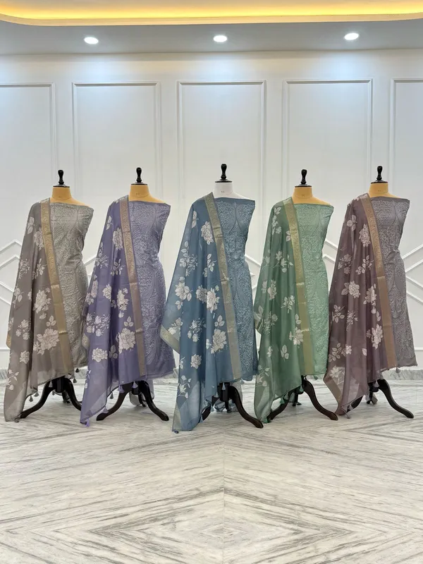 Sky_Blue_Banarasi_Chanderi_Unstitch_Suit_For_Women