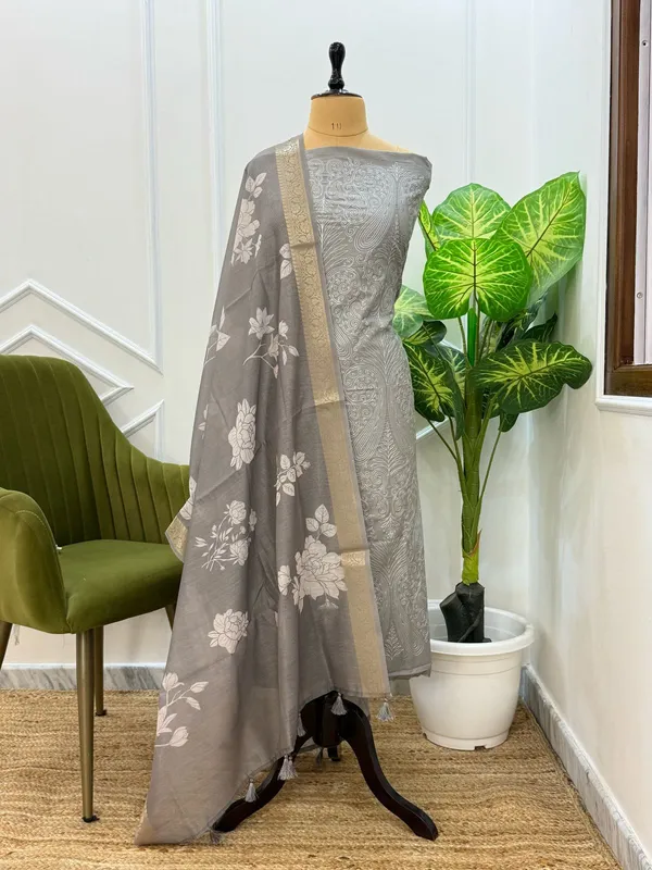 Silver_Grey_Banarasi_Chanderi_Unstitch_Suit_For_Women