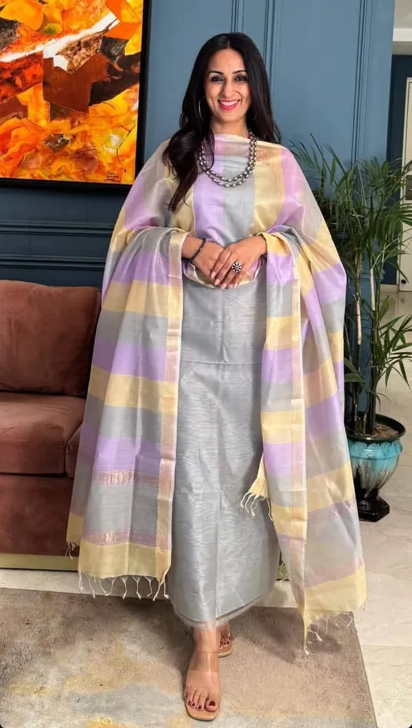 Grey_Banarasi_Cotton_Unstitch_Suit_For_Women