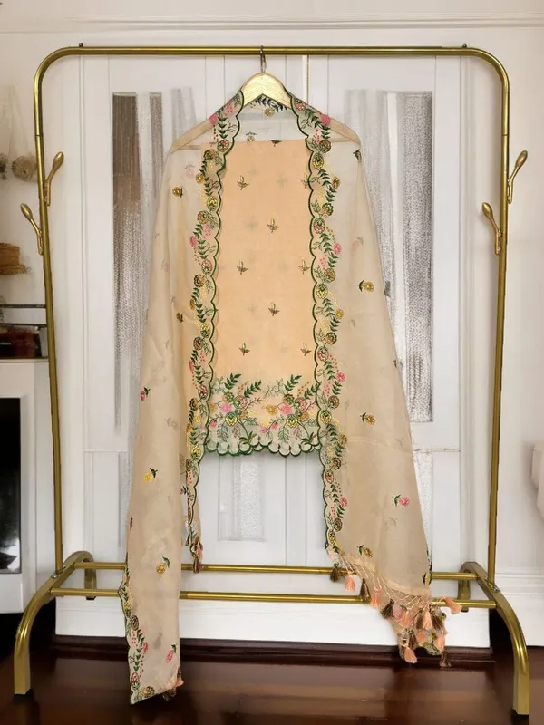 Peach_Organza_Silk_Embroidery_Unstitch_Suit_S_For_Women
