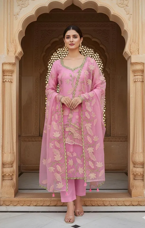Pink_Varanasi_Organza_Unstitch_Suit_For_Women