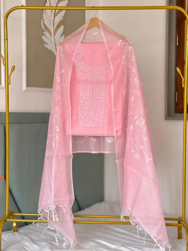 Pink_Pure_Mercerised_Kota_Check_Embroidery_For_Women