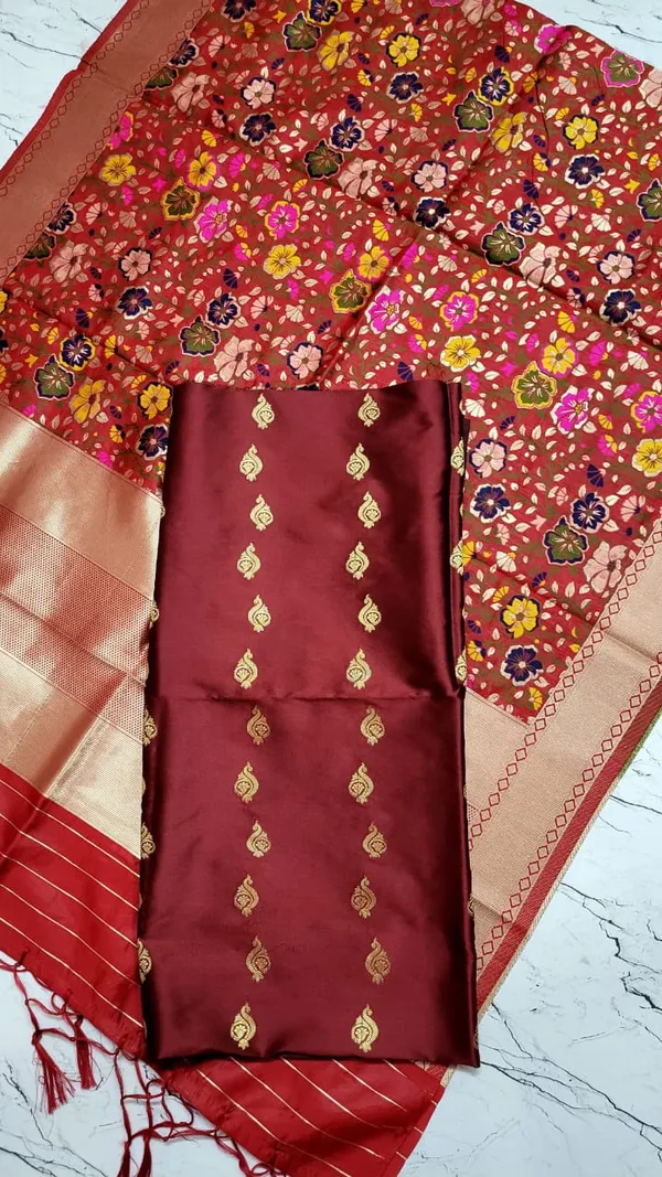 Red_Banarasi_Unstitch_Suit_Unstich_For_Women