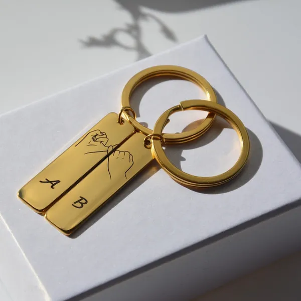 Personalised_Pinky_Promise_Couple_Keychain24K_Gold_Finish_For_Couple