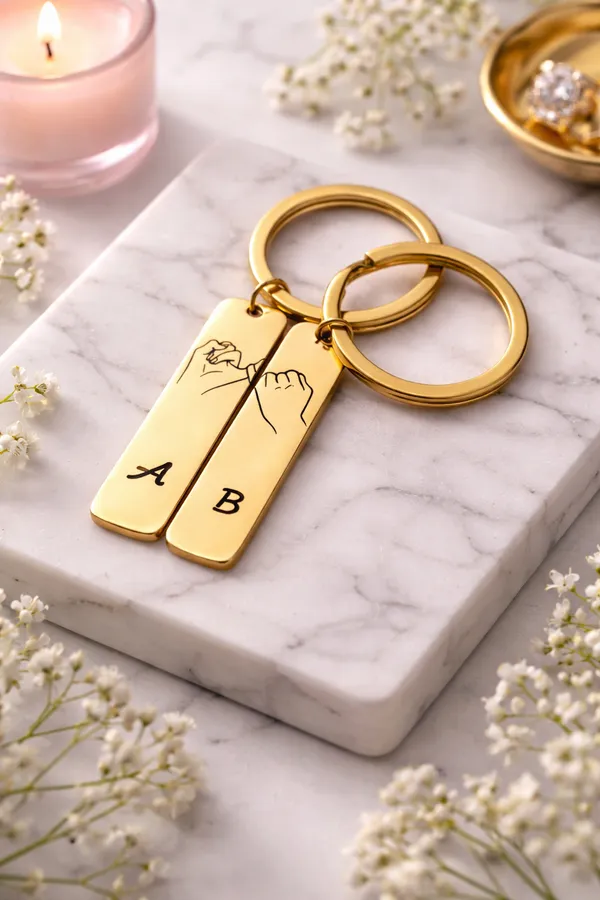 Personalised_Pinky_Promise_Couple_Keychain24K_Gold_Finish_For_Couple