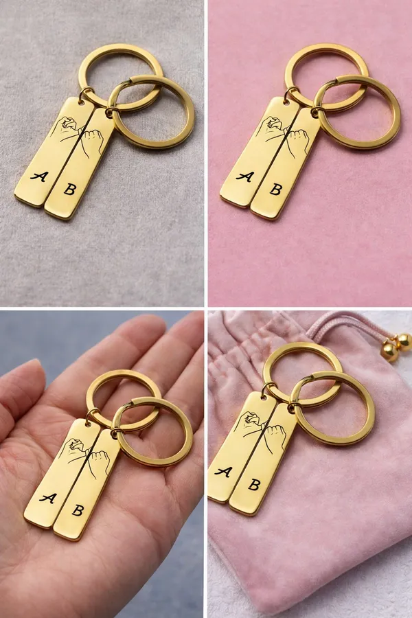 Personalised_Pinky_Promise_Couple_Keychain24K_Gold_Finish_For_Couple