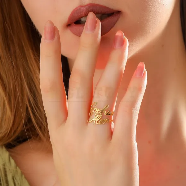 Gold_Personalized_Double_Name_Ringelegant_24K_Gold_Finish