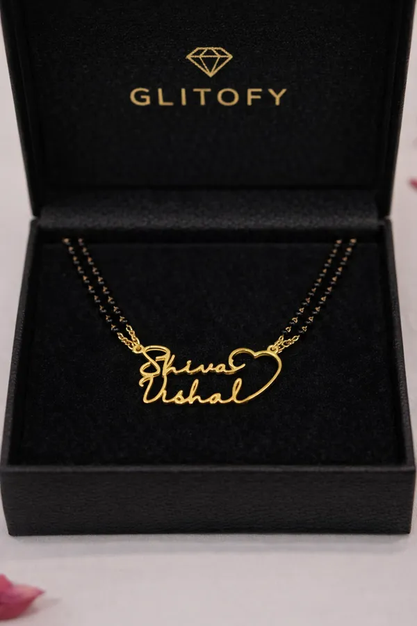 Gold_Elegant_Couple_Name_Mangalsutra_With_Heart_For_Women