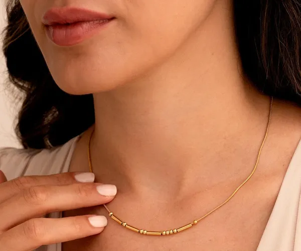 Gold__Personalized_Name_Ring_|_Morse_Code_Necklace_For_Women_(Pack_Of_2)