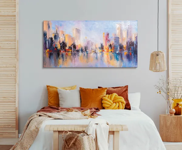 Multicolor_Abstract_Canvas_Painting_Ready_To_Hang_Wooden_Framed_Painting_For_Home_Decor