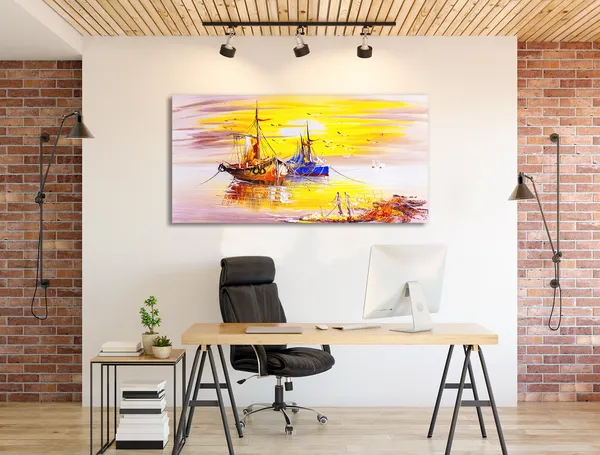 Multicolor_Modern_Art_Canvas_Painting_Ready_To_Hang_Wooden_Framed_Painting_For_Home_Decor