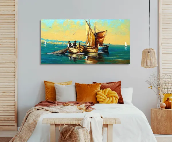 Multicolor_Modern_Art_Canvas_Painting_Ready_To_Hang_Wooden_Framed_Painting_For_Home_Decor