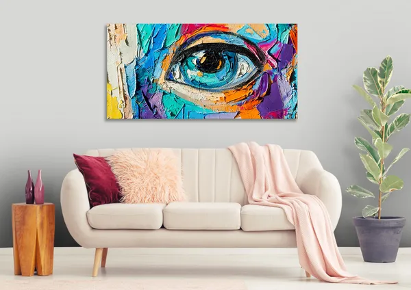 Multicolor_Abstract_Canvas_Painting_Ready_To_Hang_Wooden_Framed_Painting_For_Home_Decor