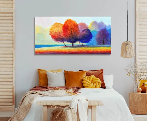 Multicolor_Floral_Art_Canvas_Painting_Ready_To_Hang_Wooden_Framed_Painting_For_Home_Decor