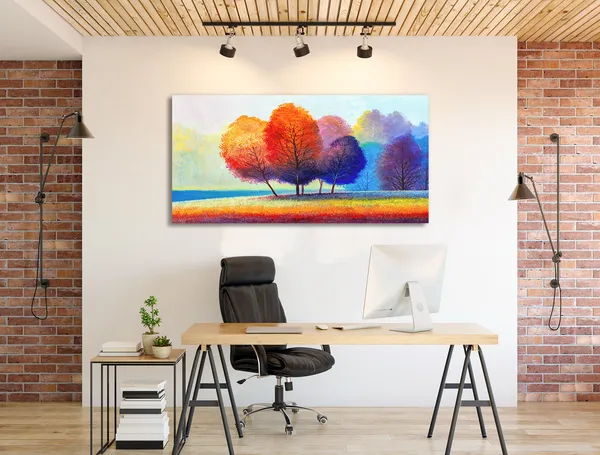 Multicolor_Floral_Art_Canvas_Painting_Ready_To_Hang_Wooden_Framed_Painting_For_Home_Decor