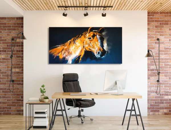 Multicolor_Animal_Art_Canvas_Painting_Ready_To_Hang_Wooden_Framed_Painting_For_Home_Decor