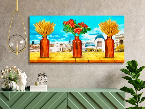 Multicolor_Floral_Art_Canvas_Painting_Ready_To_Hang_Wooden_Framed_Painting_For_Home_Decor