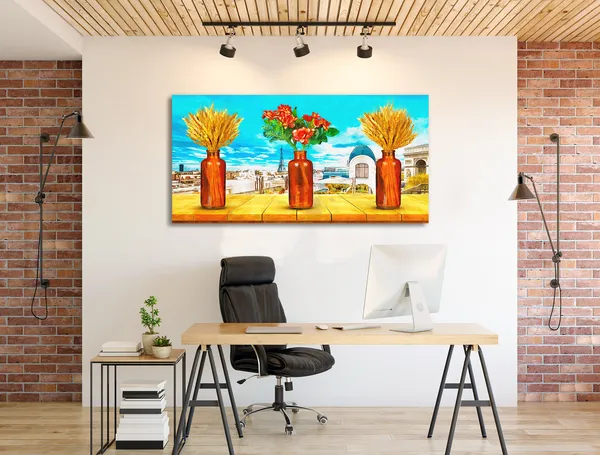 Multicolor_Floral_Art_Canvas_Painting_Ready_To_Hang_Wooden_Framed_Painting_For_Home_Decor