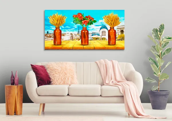 Multicolor_Floral_Art_Canvas_Painting_Ready_To_Hang_Wooden_Framed_Painting_For_Home_Decor