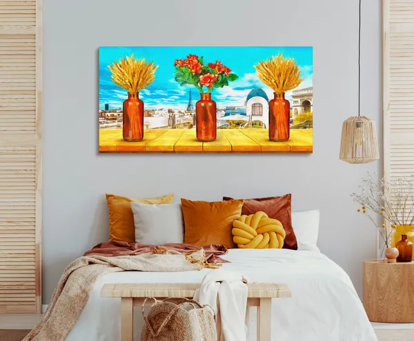 Multicolor_Floral_Art_Canvas_Painting_Ready_To_Hang_Wooden_Framed_Painting_For_Home_Decor