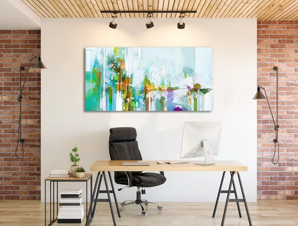 Multicolor_Abstract_Canvas_Painting_Ready_To_Hang_Wooden_Framed_Painting_For_Home_Decor