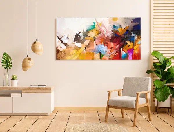 Multicolor_Abstract_Canvas_Painting_Ready_To_Hang_Wooden_Framed_Painting_For_Home_Decor