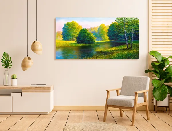 Multicolor_Nature_Art_Canvas_Painting_Ready_To_Hang_Wooden_Framed_Painting_For_Home_Decor