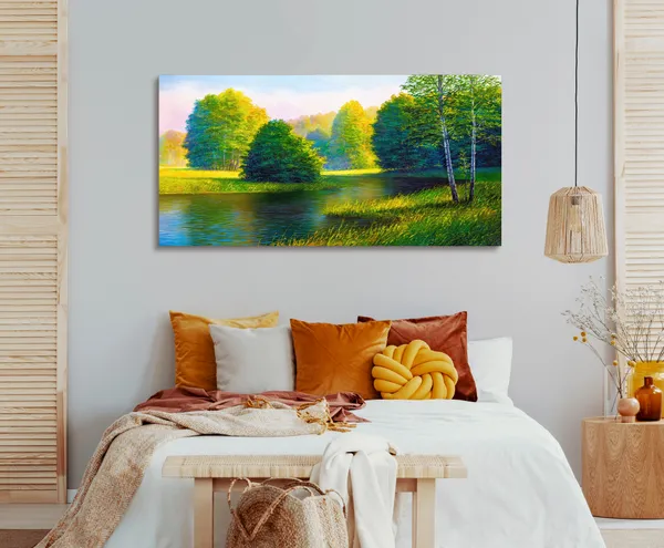 Multicolor_Nature_Art_Canvas_Painting_Ready_To_Hang_Wooden_Framed_Painting_For_Home_Decor