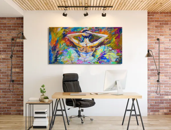 Multicolor_Modern_Art_Canvas_Painting_Ready_To_Hang_Wooden_Framed_Painting_For_Home_Decor