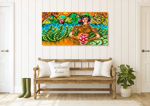 Multicolor_Modern_Art_Canvas_Painting_Ready_To_Hang_Wooden_Framed_Painting_For_Home_Decor