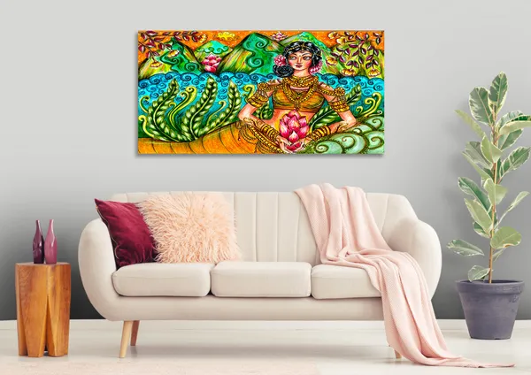Multicolor_Modern_Art_Canvas_Painting_Ready_To_Hang_Wooden_Framed_Painting_For_Home_Decor