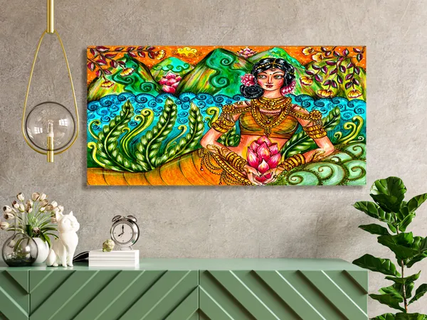 Multicolor_Modern_Art_Canvas_Painting_Ready_To_Hang_Wooden_Framed_Painting_For_Home_Decor