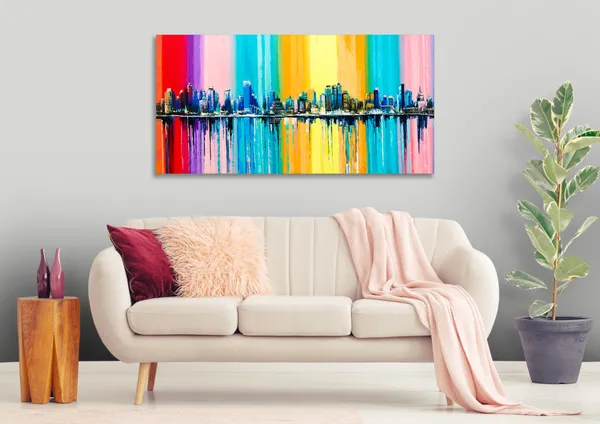 Multicolor_Urban_Art_Canvas_Painting_Ready_To_Hang_Wooden_Framed_Painting_For_Home_Decor